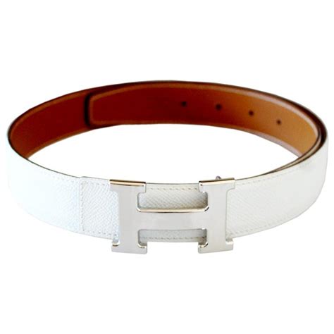 white hermes belt women.